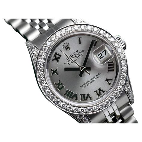 custom diamond bezel rolex lugaro